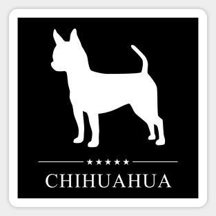 Chihuahua Dog White Silhouette Magnet